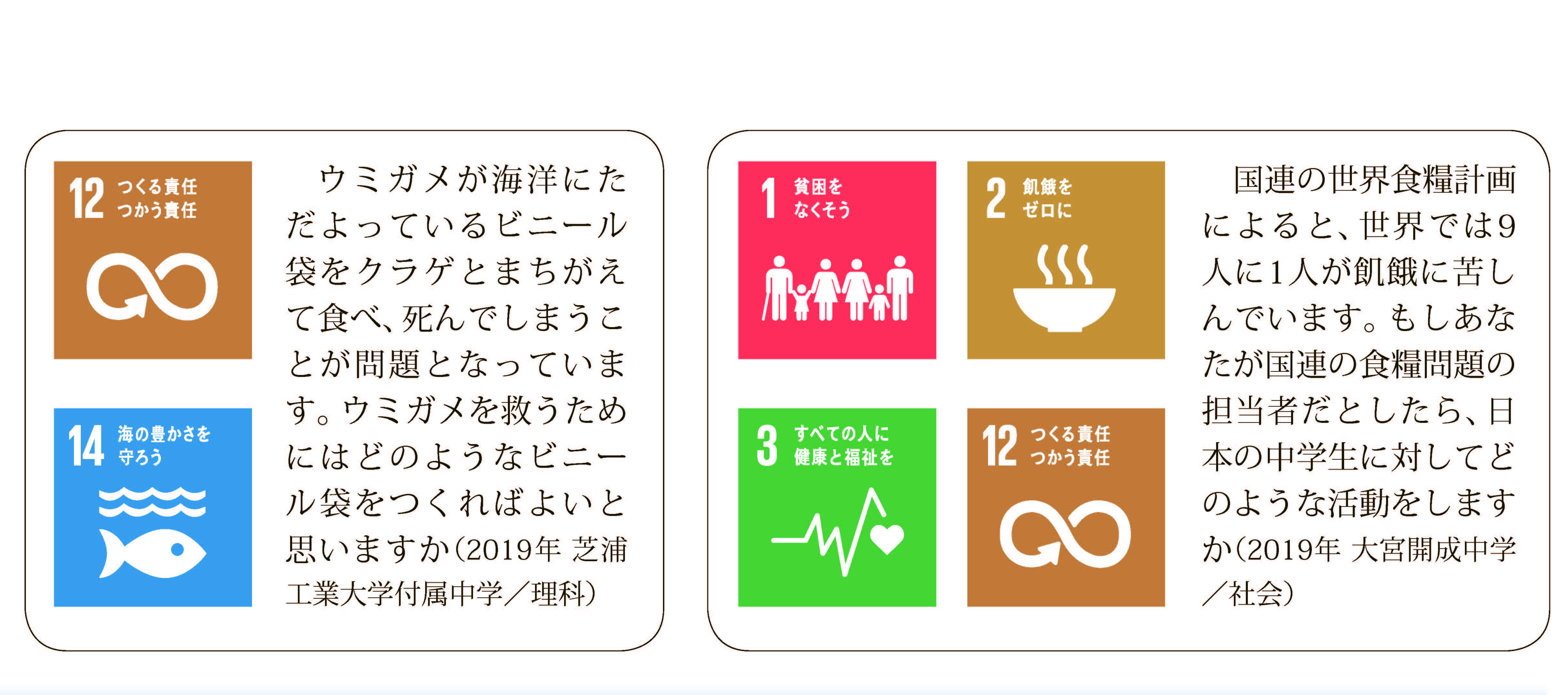 SDGS 入試問題