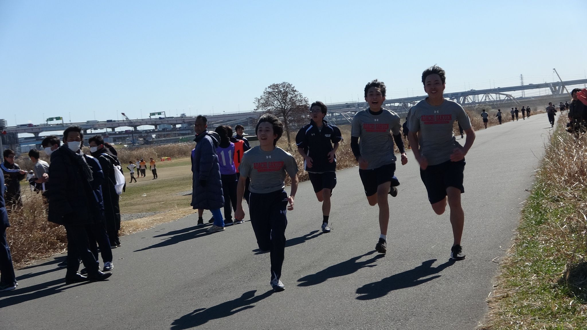 2月19日（水）中学マラソン大会開催　中学１年生5km、2年生7...