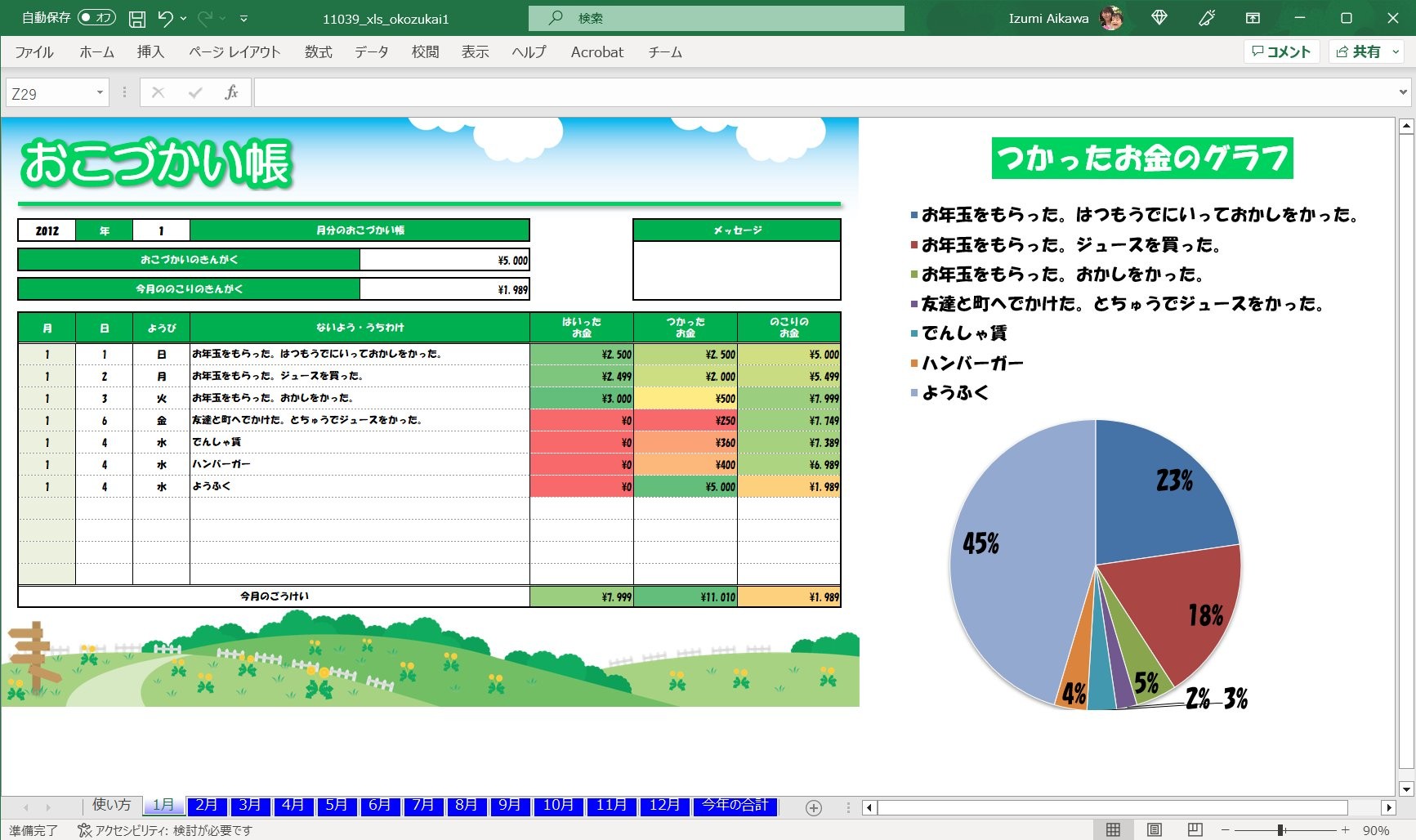 お小遣い帳をつけて、お金の管理と表計算ソフトの使い方を学ぼう|親子でできるライフハック入門|朝日新聞EduA
