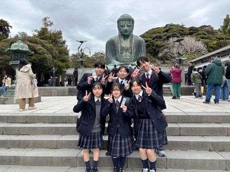 【八雲学園】中学２年生３月の文化体験は鎌倉自主研修